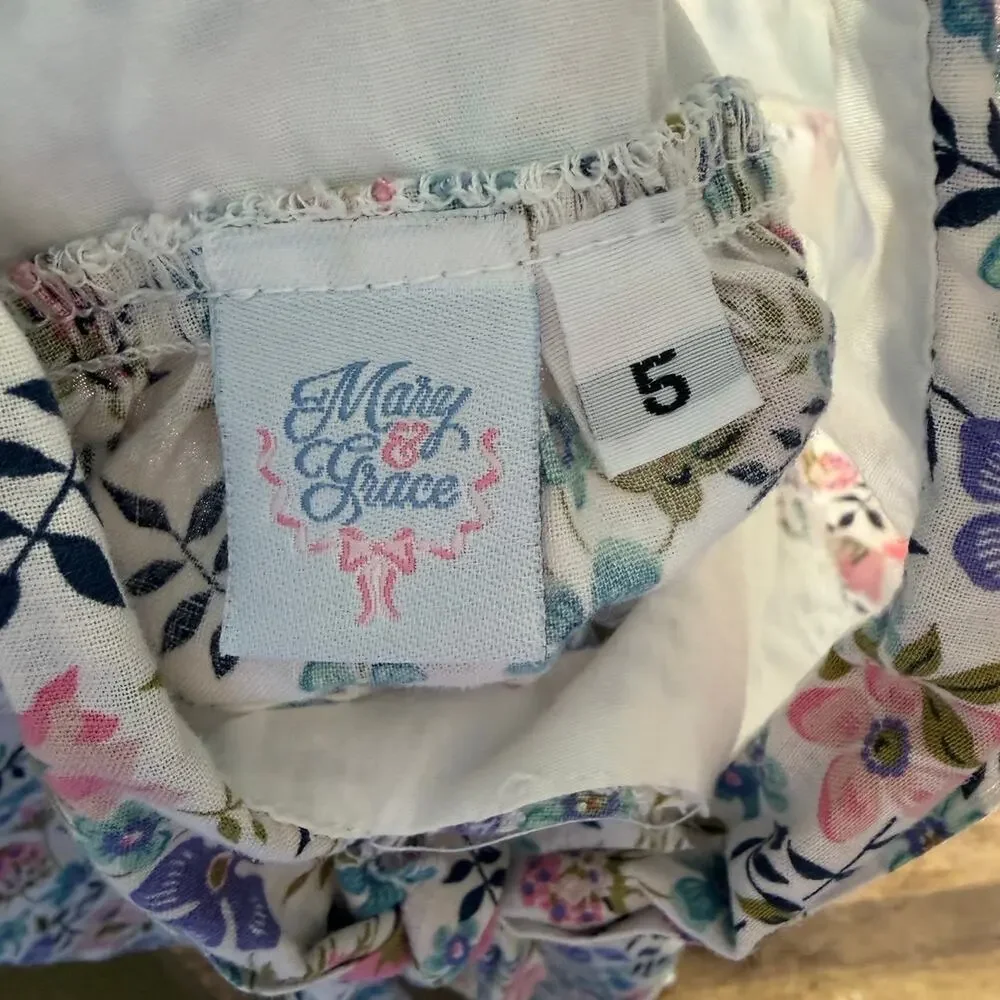 Mary & Grace Girl's 2pc Long sleeve outfit size 5